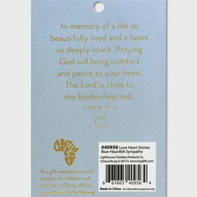 Heart Stone Card Heartfelt Sympathy
