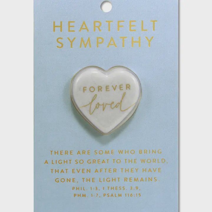 Heart Stone Card Heartfelt Sympathy