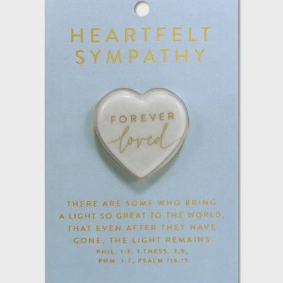 Heart Stone Card Heartfelt Sympathy