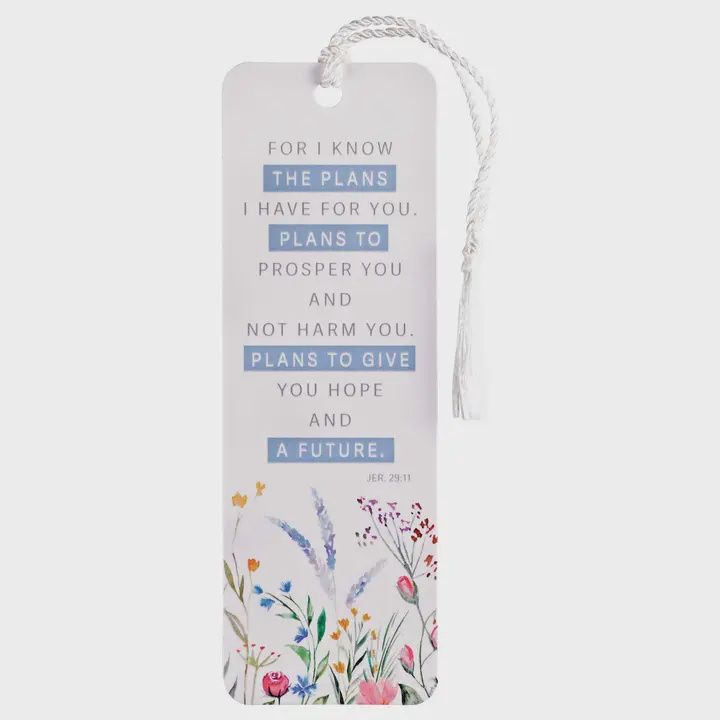Tassel Bookmark Floral For I Know Plans