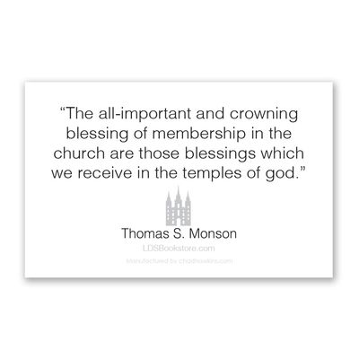 Make Time for the Temple , Recommend Holder