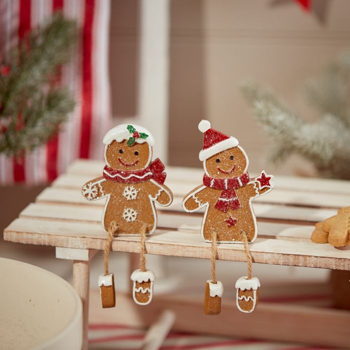 Resin Gingerbread Boy &amp; Girl