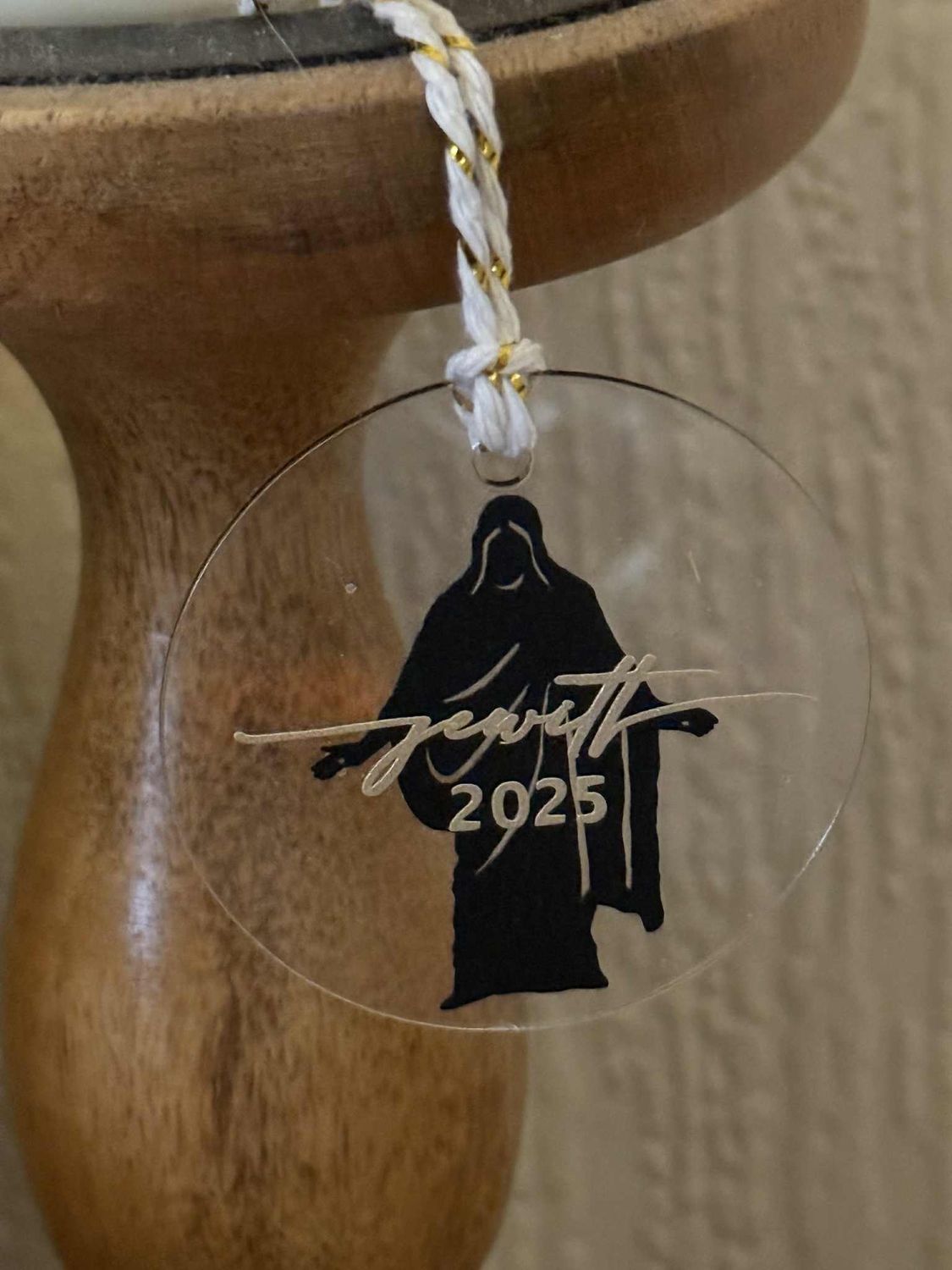 Custom Christmas Ornaments, Colour: Black Christus