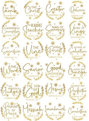 Names of Christ Acrylic Hanging Ornaments