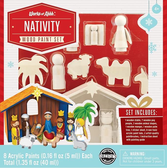 Nativity Wood Paint Set