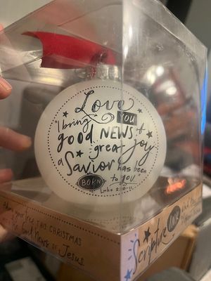 I Bring You Love. Large Bauble