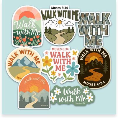 Walk With Me Vinyl Stickers, 2026 LDS Youth Theme