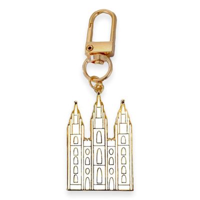 Salt Lake Temple Enamel Zipper Pull