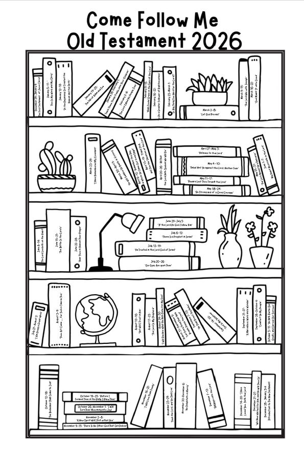 Old Testament 2026 Come Follow Me chart