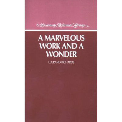 Marvelous Work and a Wonder