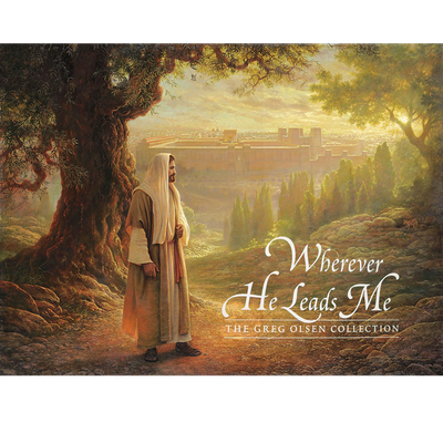 Wherever He Leads Me Postcard Booklet, Greg Olsen: Twenty-eight beautiful postcards