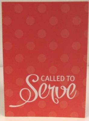 Called to Serve, Coral, Greeting Card
