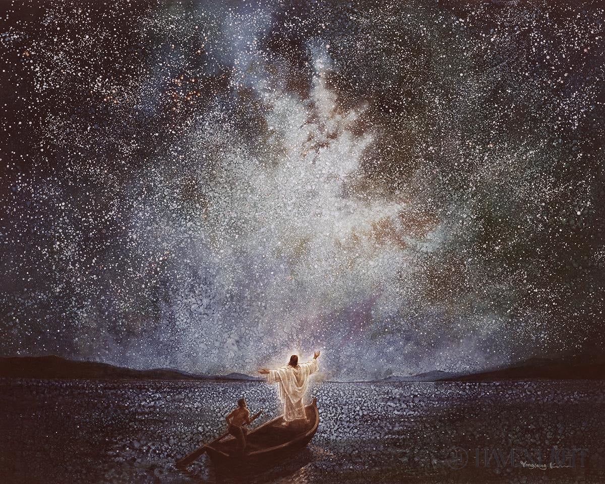 Calm and Stars by Yongsung Kim 18 x 12, Frame: Rolled Canvas, Size: 8"x12"
