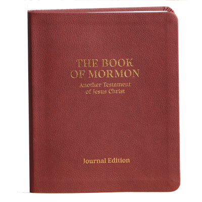 Journal Edition, Faux Leather, Chestnut Brown Book of Mormon