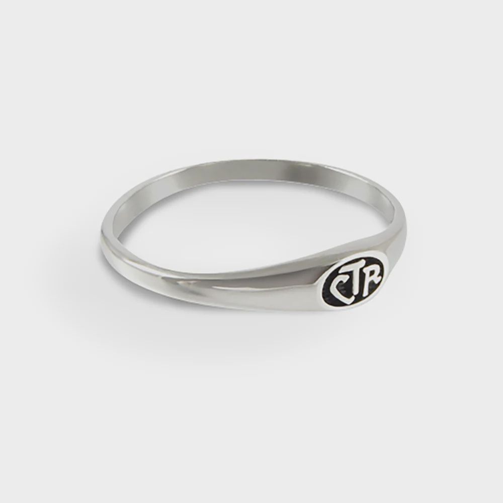 #8912 CTR Micro Mini Designer Antiqued Ring - Sterling Silver, Ring Size: 4
