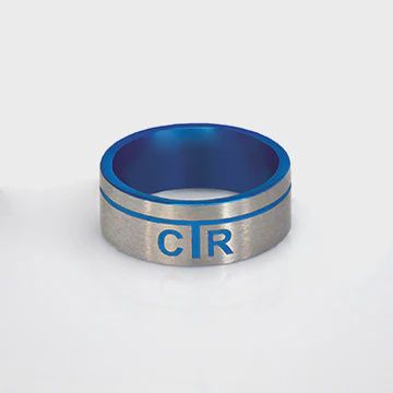 #1767 CTR Men's Designer Astro Ring - Stainless Steel, Ring Size: 7
