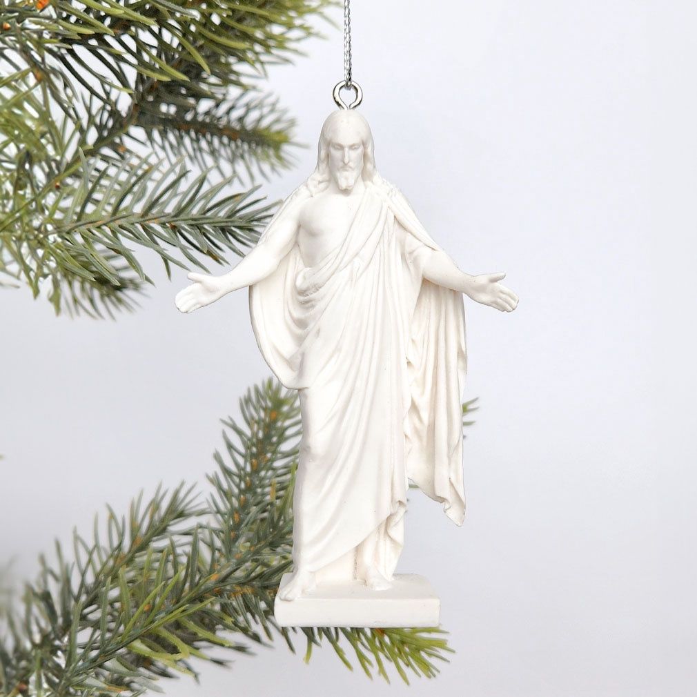 Christus Statue NEW, Size: 3.5" Hanging Ornament