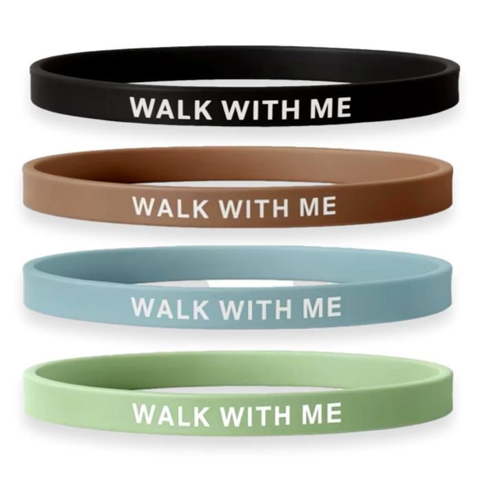 Walk with Me 2026 LDS Youth Theme Silicone Bracelets, Size: Adult/Youth