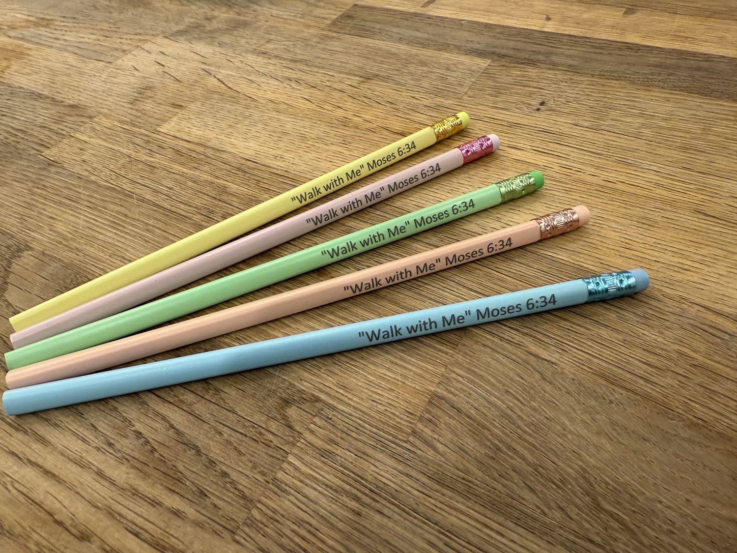 Walk with Me 2026 Pencil Set