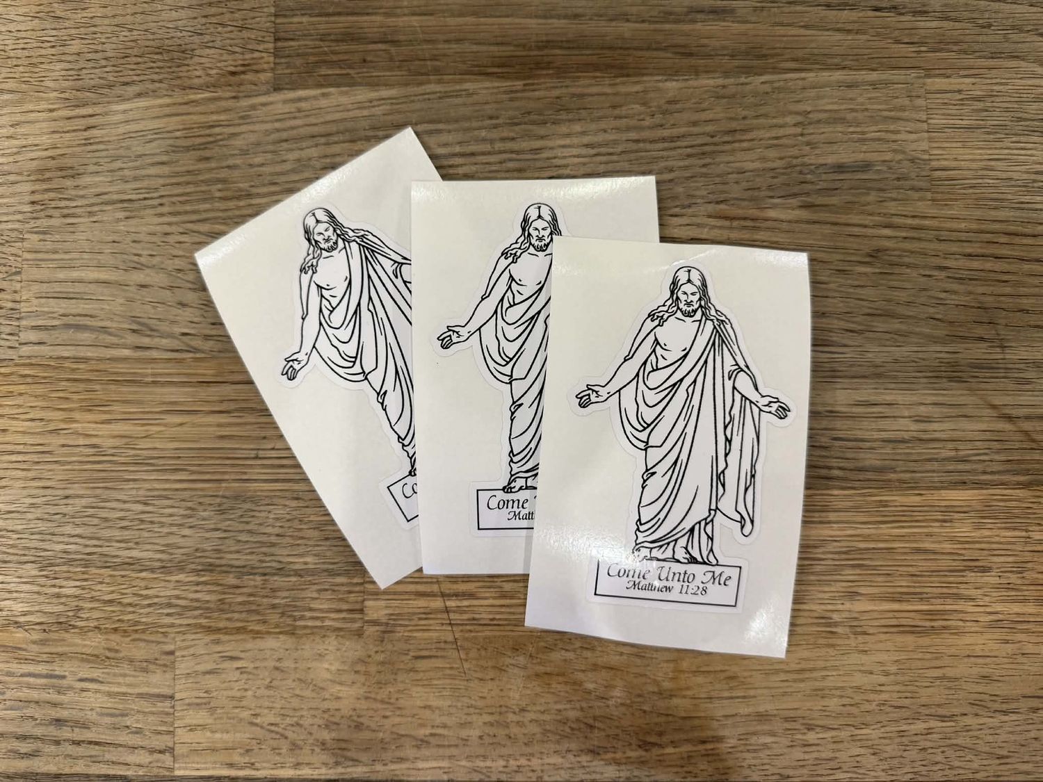 Come Unto Me Christus Vinyl Sticker