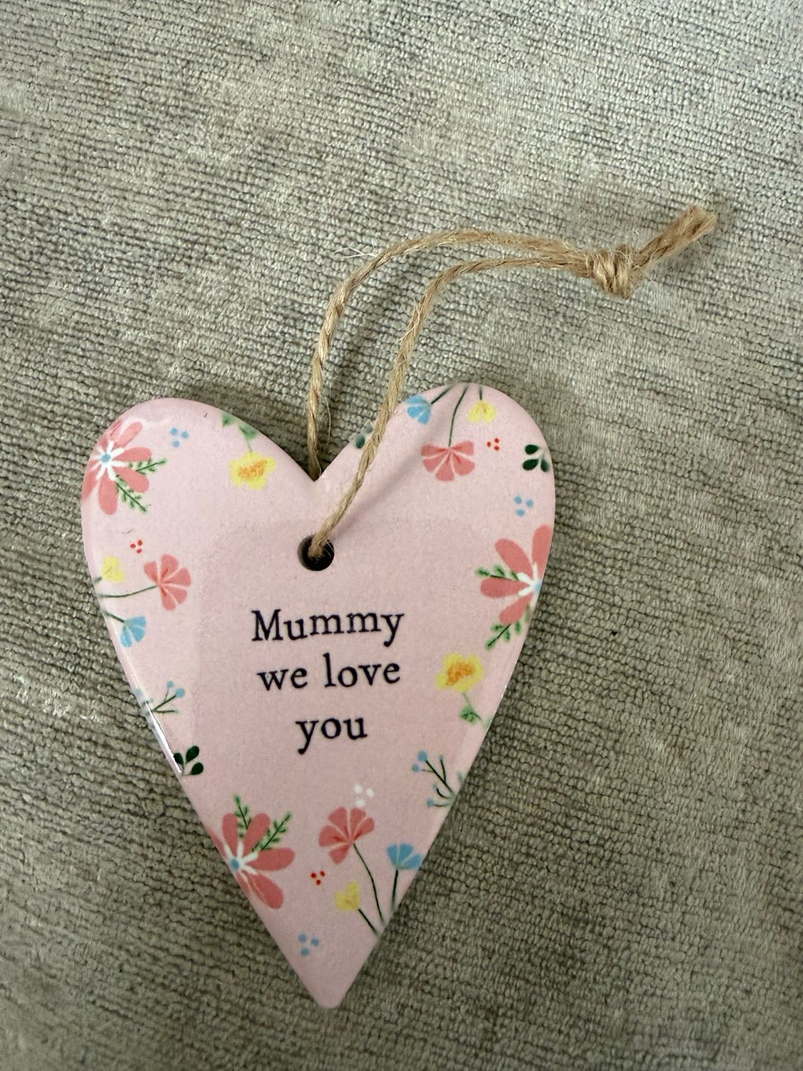 Mini Ceramic Hanging Hearts, Design: Design 1