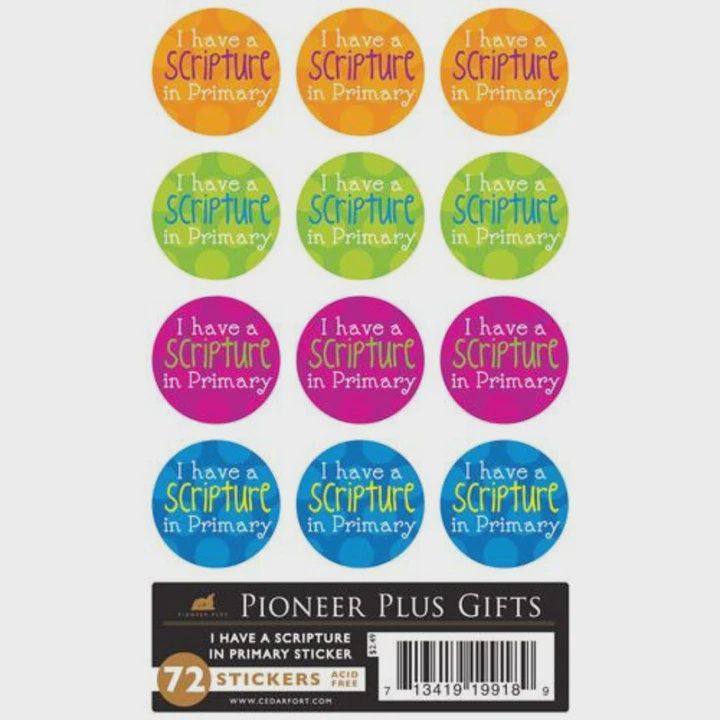 I Have A Scripture In Primary - Stickers
