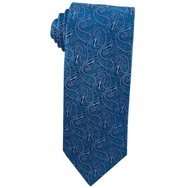 Angel Moroni Teal Paisley Men's Tie