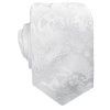 Solid White Paisley Men's Tie