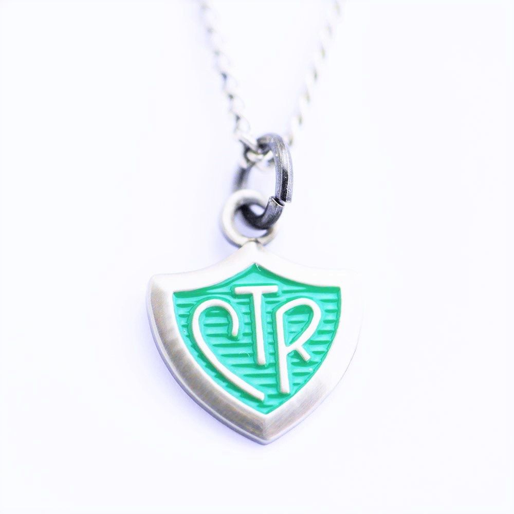 CTR Traditional Silver and Green Necklace