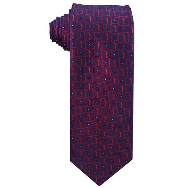 Burgundy Angel Moroni Men's Tie