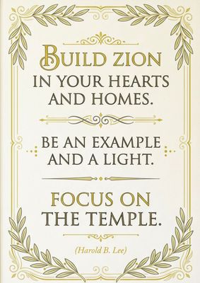 Build Zion in your hearts and Homes FREEBIE Download