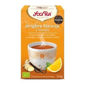 Yogi tea jengibre naranja vainilla BIO 17 bolsitas