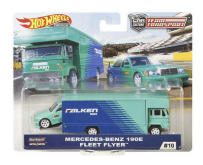 Hot Wheels Mercedes-Benz 190E Fleet Flyer Team Transport #10