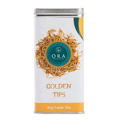 Golden Tip Tea Delicate Ceylon Artisan tea Exceptional Gift for a Tea Lover  80g of Golden Leaves