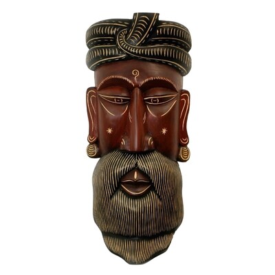 Wooden Mask - Brahmana Face
