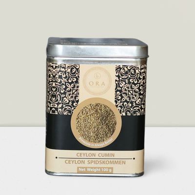 Premium Whole Cumin Seeds  Aromatic and Flavorful Spice in Convenient Metal Tin 100g