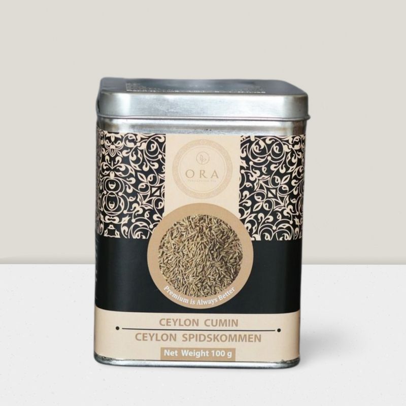 Premium Whole Cumin Seeds - Aromatic Spice in Metal Tin
