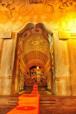 Buddhist Temple Kandy - Buddha Tooth Relic Main Entrance File



