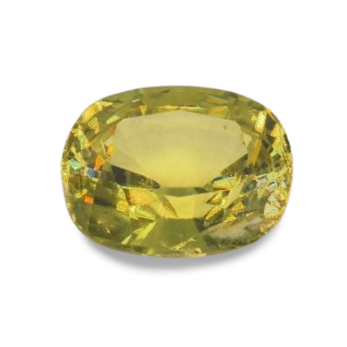 Natural Mali Garnet 0.91 ct Cushion Cut  Yellowish Green