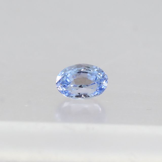 Natural Fancy Sapphire 1 Ct – Light Violet-Blue Oval Cut Gemstone from Sri Lanka