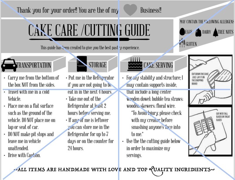 Cake Care and Cutting Guide (Downloadable PDF)