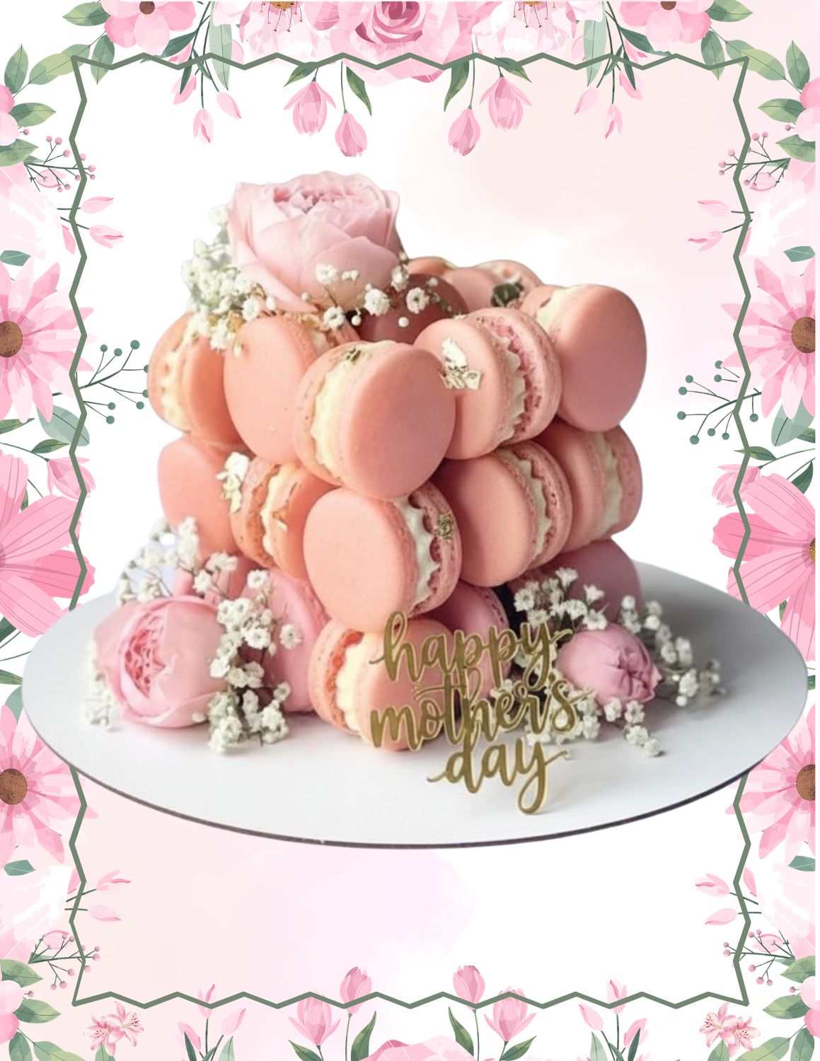 🍬 Mother’s Day Macaron Cube Tower 💐
