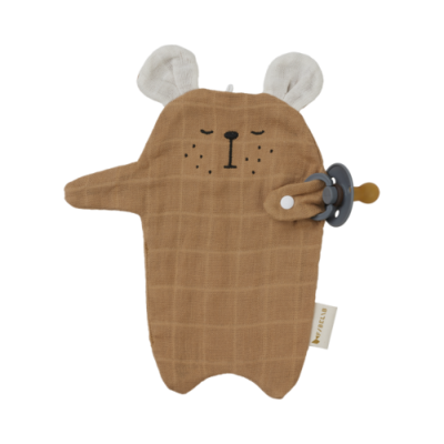 Pacifier Cuddle Bear - Caramel