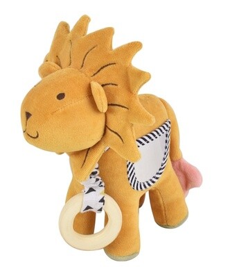 Lion Activity Toy with Rubber Teether