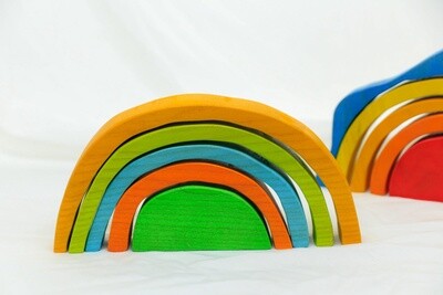 Small Colour Rainbow Block Set 5pc