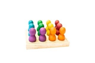 Rainbow Large People - Wooden Tray