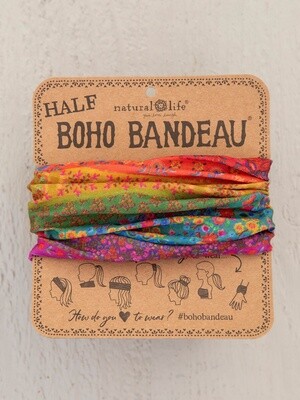Boho Half Bandeau - Rainbow Borders