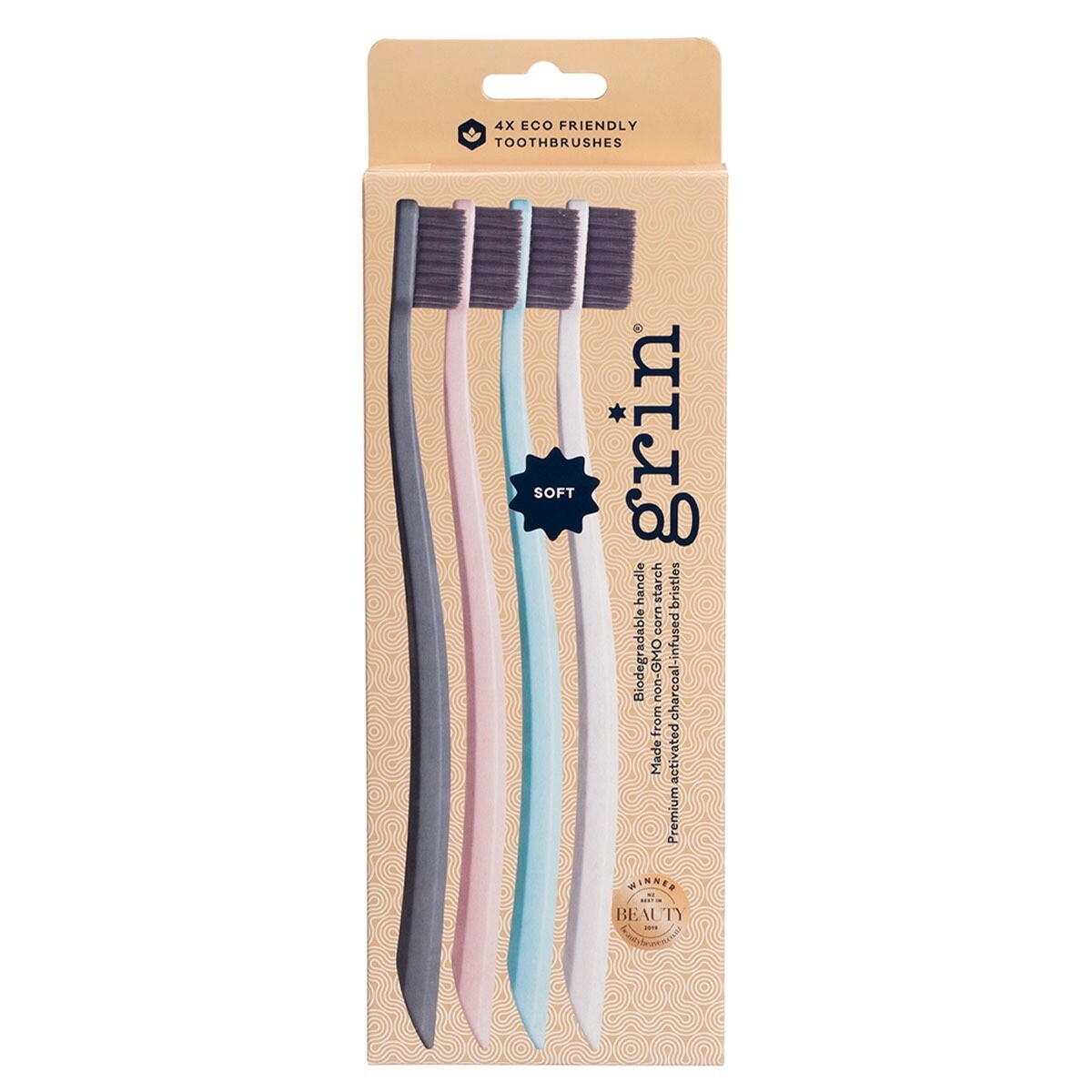 Toothbrush Biodegradable Soft 4pk