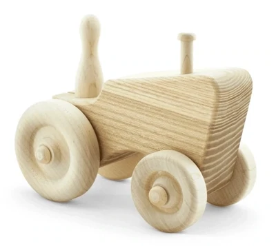 Wooden Tractor with Driver - Jake