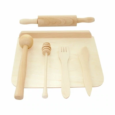 Wooden Toy Kitchen Tool Set